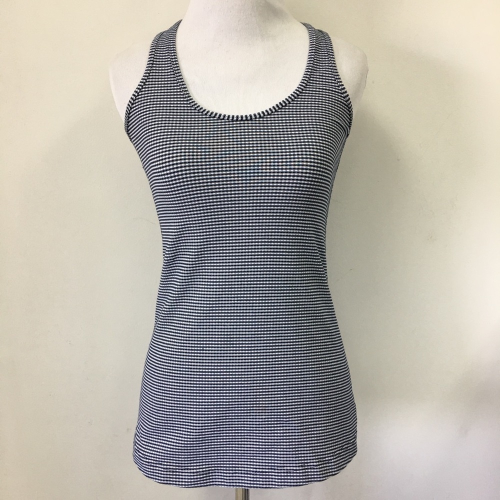 Lululemon Gingham Cool Racerback Tank Top Size 4
